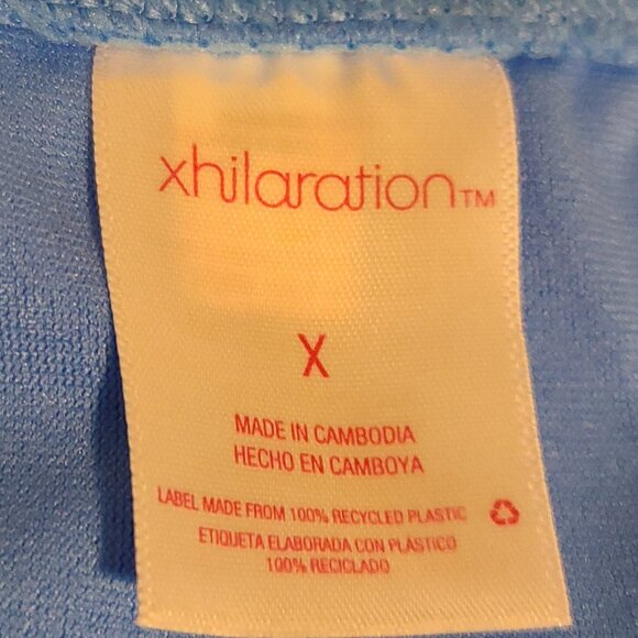 BEACHBABE STYLE- XHILARATION PLUS RIBBED HIGH-WAIST & LEG BIKINI BOTTOM/BLUE - Picture 2 of 8